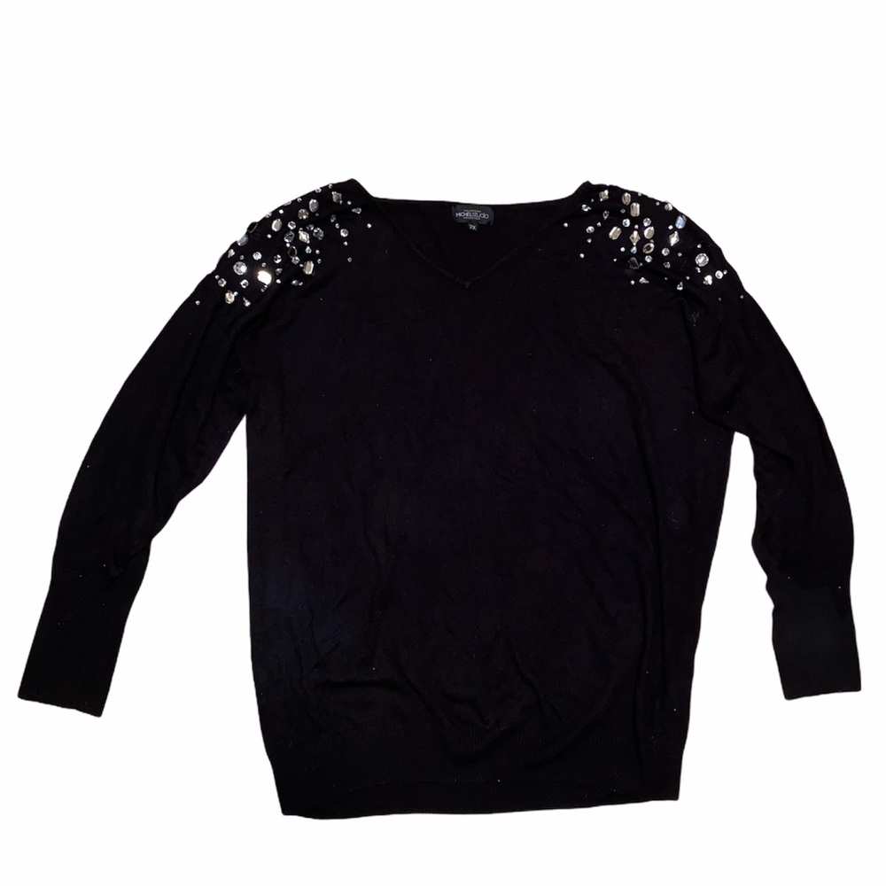 Plus Size Black Long Sleeve Shirt